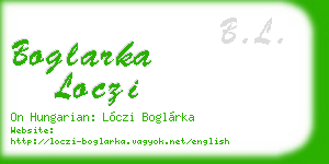 boglarka loczi business card