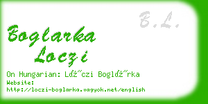 boglarka loczi business card